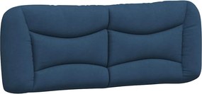 vidaXL Πλαίσιο κρεβατιού χωρίς στρώμα Hvar μπλε 120x200cm ύφασμα