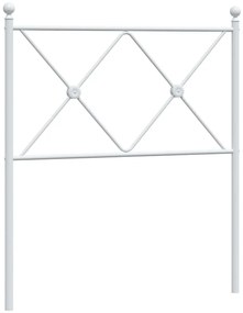 vidaXL Ανταλλακτικό κεφαλάρι Λευκό 75 εκ. Μεταλλικό