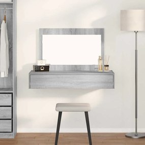 vidaXL Ορθογώνιο Dressing Table Γκρι Sonoma 100x40x70 εκ