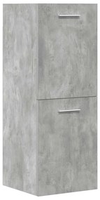 vidaXL Σετ Επίπλων Μπάνιου 5 Τεμαχίων Γκρι Σκυροδέματος από Επεξ. Ξύλο