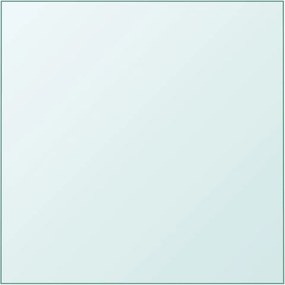 vidaXL Επιφάνεια Τραπεζιού Διαφανής 60 x 60 εκ. από Ψημένο Γυαλί