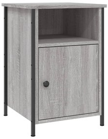 vidaXL Κομοδίνα 2 τεμ. Γκρι Sonoma 40x42x60εκ. από Επεξεργασμένο Ξύλο
