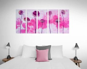 5 μέρη εικόνα λουλούδια με ροζ ατμό - 200x100