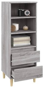 vidaXL Ντουλάπι Γκρι Sonoma 40x36x110 εκ. από Επεξεργασμένο Ξύλο