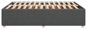 vidaXL Σκελετός Κρεβατιού Χωρίς Στρώμα Γκρι 140x200 εκ.Υφασμάτινο