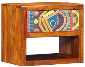 vidaXL Κομοδίνο 2 pcs Καφέ 40 x 35 x 35 εκ Μασίφ ξύλο ακακίας