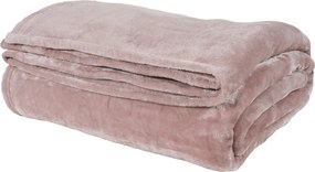 Κουβέρτα Fleece Μονή (160x220) Das Home Velour 1346 Pink