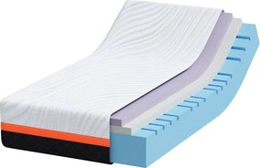vidaXL Στρώμα Λευκό και Γκρι 80 x 160 cm Ζακάρ ύφασμα