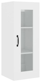 vidaXL Ντουλάπι Λευκός 34,5 x 34 x 180 εκ. από Επεξεργασμένο Ξύλο