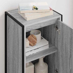 vidaXL Πλαϊνό γραφείο Γκρίζο Σονομα 43 x 36 x 75,5 εκ.