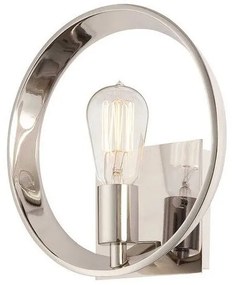 Απλίκα Φωτιστικό Τοίχου 1xE27 Theater Row Elstead Lighting-QZ-THEATER-ROW1IS-Ασημί QZ-THEATER-ROW1IS