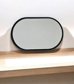 Stewehome Οβάλ καθρέφτης τοίχου με χρυσό πλαίσιο 40x27 cm