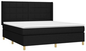 ΚΡΕΒΑΤΙ BOXSPRING ΜΕ ΣΤΡΩΜΑ ΜΑΥΡΟ 160X200 ΕΚ. ΥΦΑΣΜΑΤΙΝΟ 3132003