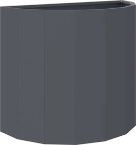 vidaXL Γλάστρα Ανθρακί 60 x 30 x 50 εκ. Ατσάλι