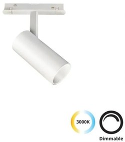 Σποτ Φωτιστικό Μαγνητικής Ράγας LED 13W 3000K Φ4,8 Magnetic Viokef 4244001 Λευκό