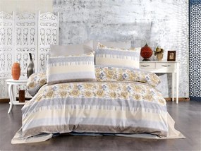 Σετ Σεντόνια Polycotton Μονά 160x240εκ. Ηλιαχτίδα 370 Grey-Beige Dimcol