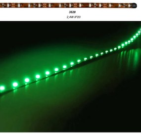 Adeleq Ταινία Led 50cm 12Vdc 2.4W 30Led 120ο Πράσινo Ip20 30-3305