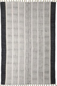 Χαλί Lotus Cotton Kilim 354 Black/White Royal Carpet 070x140cm