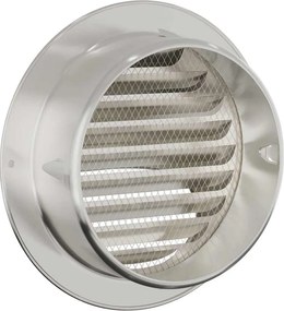 vidaXL Καπάκια Αερισμού 2 τεμ. Ασημί 150 mm Ανοξείδωτο Ατσάλι
