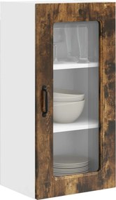 vidaXL Πάνελ πλυντηρίου πιάτων Kalmar 2 pcs Καπνιστό Δρύς
