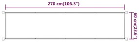 Τέντα Κάθετη Taupe 60 x 270 εκ. από Ύφασμα Oxford - Μπεζ-Γκρι