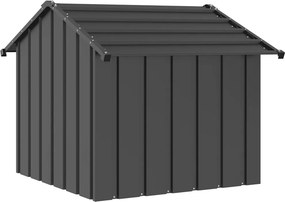 vidaXL Σπιτάκι σκύλου με οροφή 85x107x81 cm Γαλβανισμένος χάλυβας