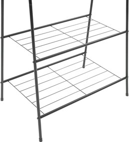 vidaXL Κρεμάστρα Ρούχων Δαπέδου Μαύρη 59 x 35 x 150 εκ.