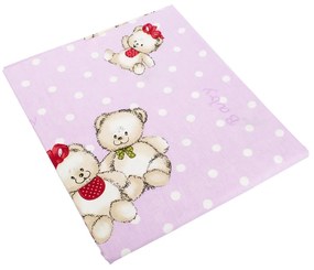 DIMcol ΣΕΝΤΟΝΑΚΙ ΛΙΚΝΟΥ ΒΡΕΦ Cotton 100% 80Χ110 Two Lovely Bears 65 Lila 1914413706906574