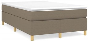 vidaXL Σκελετός Κρεβατιού Χωρίς Στρώμα Taupe 120x200 εκ. Υφασμάτινο