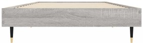 vidaXL Πλαίσιο Κρεβατιού Γκρι Sonoma 75x190 εκ. Επεξεργασμένο Ξύλο