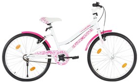 Ποδήλατο Παιδικό Ροζ / Λευκό 24 Ιντσών