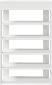 vidaXL Παπουτσοθήκη Λευκή 60x30x98 εκ. από Επεξεργασμένο Ξύλο