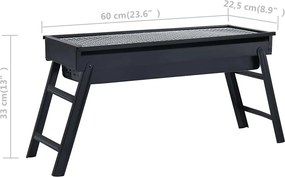 vidaXL Ψησταριά Κάμπινγκ Φορητή 60 x 22,5 x 33 εκ.