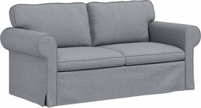 vidaXL Καναπές 2 pcs Ανοιχτό γκρι