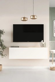 Stewehome Έπιπλο τηλεόρασης με ντουλάπι από πεύκο 100x32x29 cm