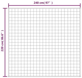 Κουβέρτα Βαρύτητας Γκρι 220 x 240 εκ. 15 κ. Υφασμάτινη - Γκρι