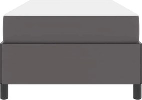 vidaXL Σκελετός Κρεβατιού με στρώμα Γκρι 100 x 200 cm ύφασμα