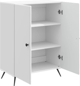 vidaXL Πλαϊνό γραφείο Γυαλιστερό Λευκό 66 x 34,5 x 90 εκ