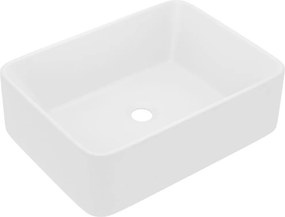 vidaXL Νιπτήρας Πολυτελής Λευκό Ματ 41 x 30 x 12 εκ. Κεραμικός