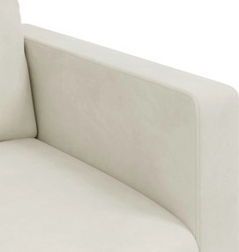 vidaXL Καναπές Κρεμ 78 x 78 x 80 εκ. Βελούδο