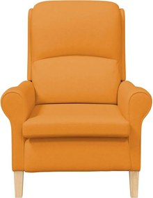 vidaXL Πολυθρόνα Σκούρο κίτρινο ύφασμα