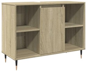 vidaXL Ντουλάπι Μπάνιου Sonoma Δρυς 80 x 33 x 60 εκ. από Επεξεργ. Ξύλο