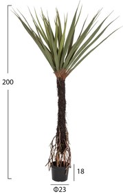 Διακοσμητικό Συνθετικό Φυτό Δέντρο Sisal Σε Γλάστρα 200Υεκ.