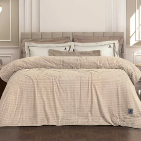 Κουβέρτα Fleece Μονή (160x220) Greenwich Polo Club Essential 3448 Beige