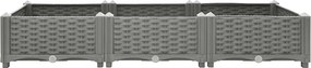 vidaXL Ζαρντινιέρα 120 x 40 x 23 εκ. από Πολυπροπυλένιο