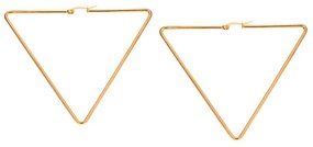 Σκουλαρίκια Senza Steel 7 cm Gold Plated