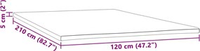 vidaXL Ανώστρωμα 120x210x5 εκ.