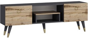 Έπιπλο Τηλεόρασης Irma 505CRL1712 150x29,6x41,6cm Natural-Anthracite