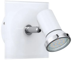 Σποτ μπάνιου LED TAMARA γυάλινο λευκό μονόφωτο Eglo-95993-Λευκό 95993