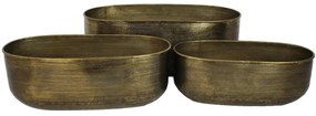 Κασπώ ArteLibre Μπρονζέ Μέταλλο 74x34.5x29cm Σετ 3Τμχ